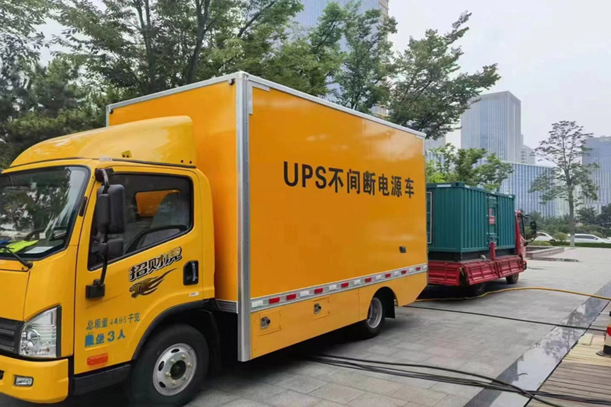 天镇发电机租赁施工现场